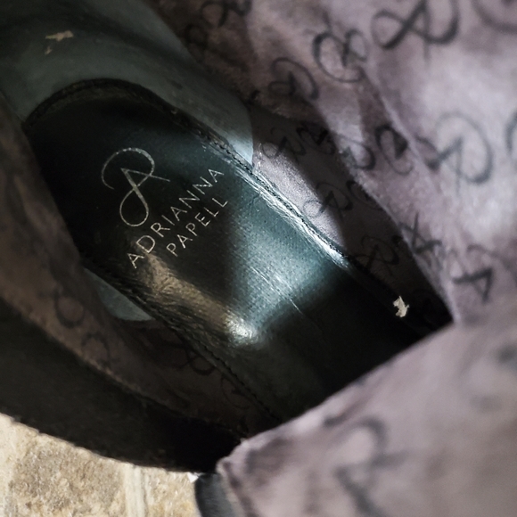 NIB Adrianna Papell Studded Phoebe High Boots Leather - Picture 7 of 7